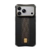 Apple iPhone 18 Pro Kılıf M-safe Şarj Özellikli Raptic Aramid Dual Rise Serisi 24 Ayar Altın Kaplamalı Karbon Kapak