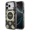 Apple iPhone 18 Pro Max Kılıf Guess Orjinal Lisanslı M-safe Şarj Özellikli IML Peony ve 4G Desenli Klasik Logolu Kapak