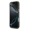 Apple iPhone 18 Pro Max Kılıf Guess Orjinal Lisanslı M-safe Şarj Özellikli Üçgen Logolu Simli Leopar Desenli Kapak