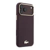 Apple iPhone 18 Pro Max Kılıf Lacoste Orjinal Lisanslı M-Safe Şarj Özellikli PVC Yarı Pike Desenli Arka Yüzey İkonik Timsah Dokuma Logolu Kapak