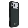 Apple iPhone 18 Pro Max Kılıf Lacoste Orjinal Lisanslı M-safe Şarj Özellikli PU Pike Desenli Metal Logolu Kapak