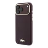 Apple iPhone 18 Pro Max Kılıf Lacoste Orjinal Lisanslı M-Safe Şarj Özellikli PVC Yarı Pike Desenli Arka Yüzey İkonik Timsah Dokuma Logolu Kapak