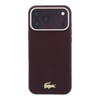 Apple iPhone 18 Pro Max Kılıf Lacoste Orjinal Lisanslı M-Safe Şarj Özellikli PVC Yarı Pike Desenli Arka Yüzey İkonik Timsah Dokuma Logolu Kapak