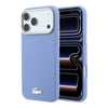 Apple iPhone 18 Pro Max Kılıf Lacoste Orjinal Lisanslı M-Safe Şarj Özellikli PVC Yarı Pike Desenli Arka Yüzey İkonik Timsah Dokuma Logolu Kapak
