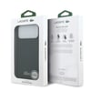 Apple iPhone 18 Pro Max Kılıf Lacoste Orjinal Lisanslı M-safe Şarj Özellikli PU Pike Desenli Metal Logolu Kapak