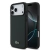 Apple iPhone 18 Pro Max Kılıf Lacoste Orjinal Lisanslı M-safe Şarj Özellikli PU Pike Desenli Metal Logolu Kapak