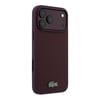 Apple iPhone 18 Pro Max Kılıf Lacoste Orjinal Lisanslı M-safe Şarj Özellikli PU Pike Desenli Metal Logolu Kapak