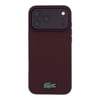 Apple iPhone 18 Pro Max Kılıf Lacoste Orjinal Lisanslı M-safe Şarj Özellikli PU Pike Desenli Metal Logolu Kapak