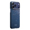 Apple iPhone 18 Pro Max Kılıf M-safe Şarj Özellikli Aramid Karbon Fiber Pitaka Sakura Hours Serisi Kapak