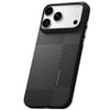 Apple iPhone 18 Pro Max Kılıf M-safe Şarj Özellikli 600D Metal Kamera Çerçeveli Raptic Aramid Fiber Karbon Geotik Serisi Kapak