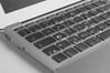 Apple Macbook 13' Pro Touch Bar A1706 Zore Klavye Koruyucu Şeffaf Silikon Ped