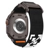 Apple Watch 10 46mm Zore KRD-154 Naylon Kumaş Hasır Örgülü Kordon