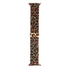 Apple Watch 38mm Zore KRD-01 Leopar Desenli Metal Kordon