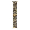Apple Watch 38mm Zore KRD-01 Leopar Desenli Metal Kordon