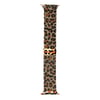 Apple Watch 38mm Zore KRD-01 Leopar Desenli Metal Kordon