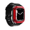 Apple Watch 38mm Zore KRD-88 Sert PC Kasa Koruyuculu Silikon Kordon