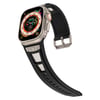 Apple Watch 42mm Zore KRD-117 Hava Alabilen Delikli Metal Süslemeli Desenli Silikon Kordon