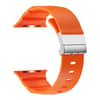 Apple Watch 42mm Zore KRD-145 Metal Tokalı Silikon Kordon