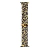 Apple Watch 44mm Zore KRD-01 Leopar Desenli Metal Kordon