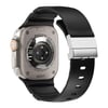 Apple Watch 44mm Zore KRD-145 Metal Tokalı Silikon Kordon