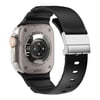 Apple Watch 44mm Zore KRD-145 Metal Tokalı Silikon Kordon