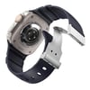 Apple Watch 44mm Zore KRD-145 Metal Tokalı Silikon Kordon