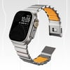Apple Watch 44mm Zore KRD-149 Titanyum Silikon Kordon