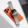 Apple Watch 44mm Zore KRD-149 Titanyum Silikon Kordon