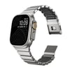 Apple Watch 44mm Zore KRD-152 Titanyum Silikon Kordon