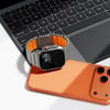 Apple Watch 44mm Zore KRD-152 Titanyum Silikon Kordon