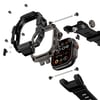 Apple Watch Ultra 49mm Mohseven iWatch Punk Fortress Serisi Kasa Koruyuculu Silikon Kordon
