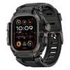 Apple Watch Ultra 49mm Mohseven iWatch Punk Fortress Serisi Kasa Koruyuculu Silikon Kordon