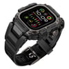 Apple Watch Ultra 49mm Mohseven iWatch Punk Fortress Serisi Kasa Koruyuculu Silikon Kordon