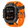 Apple Watch Ultra 49mm Mohseven iWatch Punk Fortress Serisi Kasa Koruyuculu Silikon Kordon