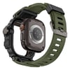 Apple Watch Ultra 49mm Mohseven iWatch Punk Fortress Serisi Kasa Koruyuculu Silikon Kordon