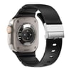 Apple Watch Ultra 49mm Zore KRD-145 Metal Tokalı Silikon Kordon