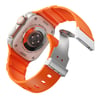 Apple Watch Ultra 49mm Zore KRD-145 Metal Tokalı Silikon Kordon