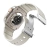 Apple Watch Ultra 49mm Zore KRD-145 Metal Tokalı Silikon Kordon
