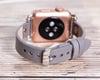 Apple Watch Uyumlu Deri Kordon 38-40-41mm ST RST9 Gri