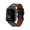 Apple Watch Uyumlu Deri Kordon 42-44-45mm RST1 Siyah