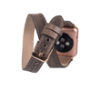 Apple Watch Uyumlu Deri Kordon 42-44-45mm Slim DT V23EF Gri