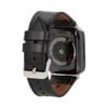 Apple Watch Uyumlu Deri Kordon 42-44-45mm RST1 Siyah