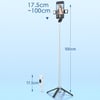 Azeada PD-P06 V2 Çift Ledli Uzaktan Kumandalı 104cm 4 Ayak Tripod Katlanır Selfie Çubuğu