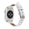 Bouletta Apple Watch Uyumlu Deri Kordon 38-40-41mm ST F3 Beyaz