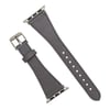 Bouletta Apple Watch Uyumlu Deri Kordon 42-44-45mm Slim RST9 Gri