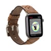 Bouletta Apple Watch Uyumlu Deri Kordon Vigo 42-44-45mm G2 Kahve