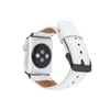 Bouletta Apple Watch Uyumlu Deri Kordon 42-44-45mm F3 Beyaz
