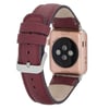 Bouletta Apple Watch Uyumlu Deri Kordon 42-44-45mm FL6 Bordo