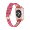 Bouletta Apple Watch Uyumlu Deri Kordon 38-40-41mm RT CP4 Fuşya