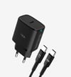 C311 Safe Tip-C Kablolu 25W Hızlı Şarj Adaptörü